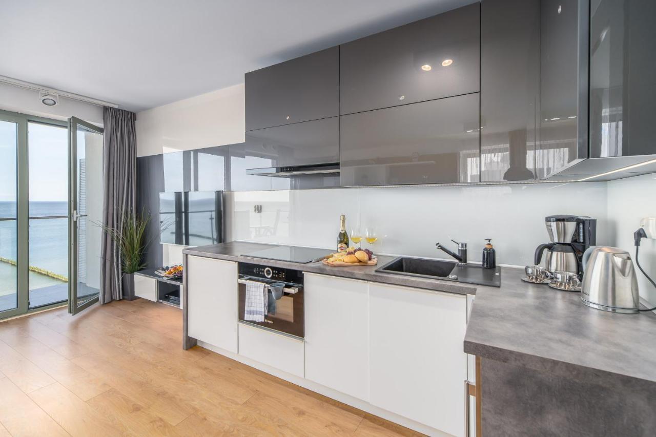 Na Klifie - Apartamenty Komfort, Widok Na Morze, Parking Ustronie Morskie Ngoại thất bức ảnh